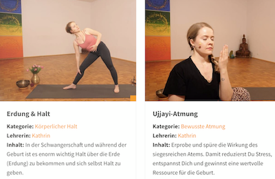 Beckenboden Belastung durch Schwangerschaft und Geburt - Rückbildung durch Online Yoga
